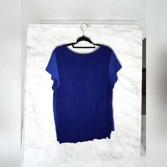 ☮️INC International Concepts Blue Women's Top - Picture 3 of 5
